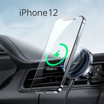 Титуляр Телефон за Volvo XC90 Hybrid 2016 ~ 2017 2022 Магнитен Клип за отдушник Поставка Поддръжка на Безжична Бързо Зареждане Аксесоари за iPhone