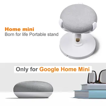 Титуляр настолна поставка за Google Home Mini (1-во поколение) Управление кабел за Google Home Mini (1-во поколение) за Монтиране на стойка за смарт колони
