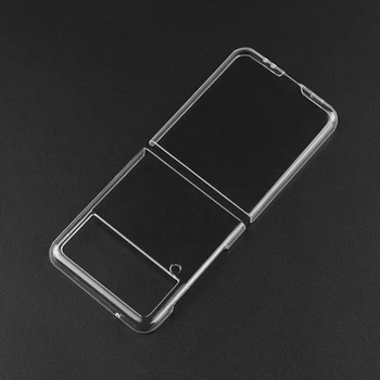 Тънък Прозрачен Калъф За Телефон Samsung Galaxy Z Flip 4 3 5G Прозрачен Капак Удароустойчив Пластмасов Твърд Калъф