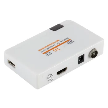 Универсален HDMI-съвместим С RF Коаксиален Кабел Конвертор-адаптер с Блок захранване дистанционно Управление за преобразуване на ТЕЛЕВИЗИЯ