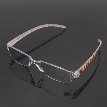 Унисекс Прозрачна ивица Без рамки Гъвкави Очила За четене Очилата за четене + 1,00 ~ + 4,00 Q1QA