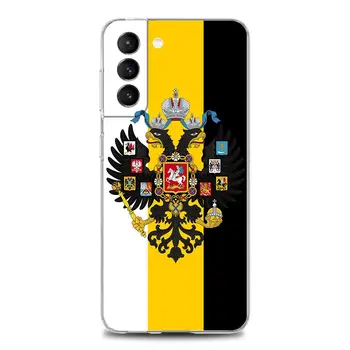 Флаг на Руската Империя Палто Прозрачен Калъф за мобилен Телефон Samsung S9 S10 4G S10e Plus S20 S21 Plus Ultra FE 5G M51 М31 S M21 Мек Силикон