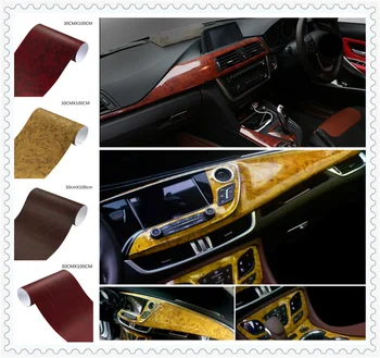 Фолио за интериора на колата, хартия с дървесно зърно, цвят и блестяща повърхност, конзола за Infiniti G37 FX50 FX37 FX35 Essence EX37
