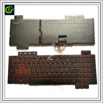 Френска Клавиатура Azerty с подсветка за лаптоп ASUS ROG FX504 FX504G FX504GE FX504GD fx504gm FR