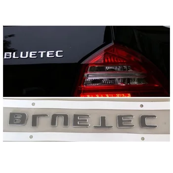 Хром Мат Гланц Черни Букви на Думата BLUETEC Крило на Капака на Багажника Устните Икони, Емблеми на Стикер за Mercedes Benz AMG