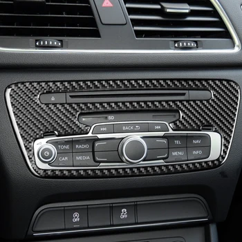 Централна Конзола за Управление на CD Панел обстановка Капак Завърши Стикер Стикер за Audi Q3 2013 2016 2017 2018 Аксесоари за Интериора на Колата