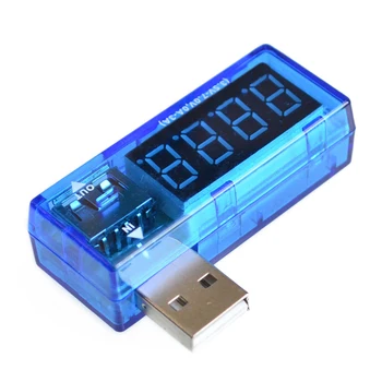 Цифров USB Мобилен Мощност на зареждане на ток напрежение Тестер Метър Мини USB зарядно устройство за д-р волтметър амперметър