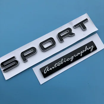 Черна СПОРТНА Автобиография Букви Емблема Бар Лого за Land Range Rover SV Edition Икона на Бара Автомобилен Стайлинг Стикер на Багажника...