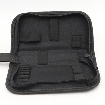Черно Многофункционален Платно Ремонт на Часовници Преносим Инструмент Чанта За Съхранение с Цип