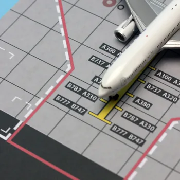 миниатюрен 1:400 паркомясто Самолет Писта Фон на Сцената Имитация на Местоположението на модели на летище 20*30 см