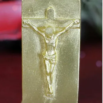 силиконови DIY Църквата на Исус ръчно изработени сапун свещ торта декорация на мухъл