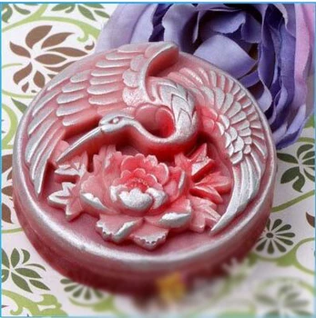 силиконови цветя на божур, кранове с червена корона, украса торта, ръчно изработени сапуни, ароматна свещ, каменна форма