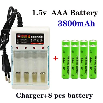 чисто Нов 3800 ма AAA Алкални Батерии ААА акумулаторна батерия за Дистанционно Управление Играчка Batery Димна аларма със зарядно устройство