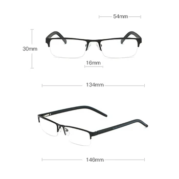 YOOSKE Очила За Четене От Титанова Сплав Мъжки Ретро Бизнес Очила За Далекогледство Рецепта Несферические лещи С 12 Слоя Покритие