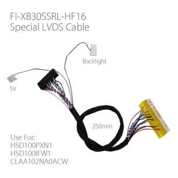 Специален 1-канален 6-битов 30-пинов кабел lvds FI-XB30SSRL-HF16 За HSD100PXN1 CLAA102NA0ACW HSD100IFW1 С led двигател 250 мм LCD контролер